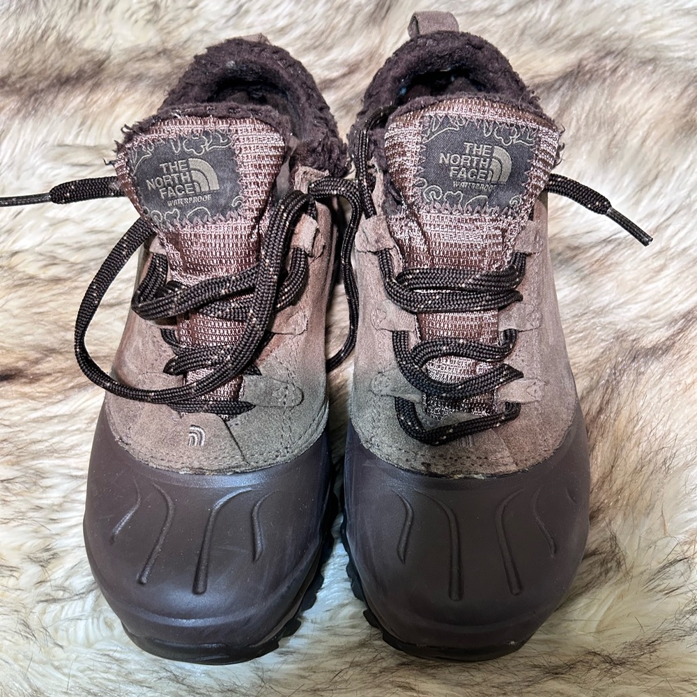 The North Face Dark Brown and Tan Boots